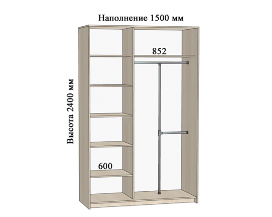 Шкаф-купе 1500